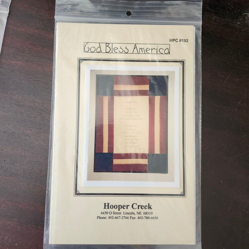 Hooper Creek HPC #192 Quilt Pattern Wall Hanging 12x16 Patriotic Americana Folk